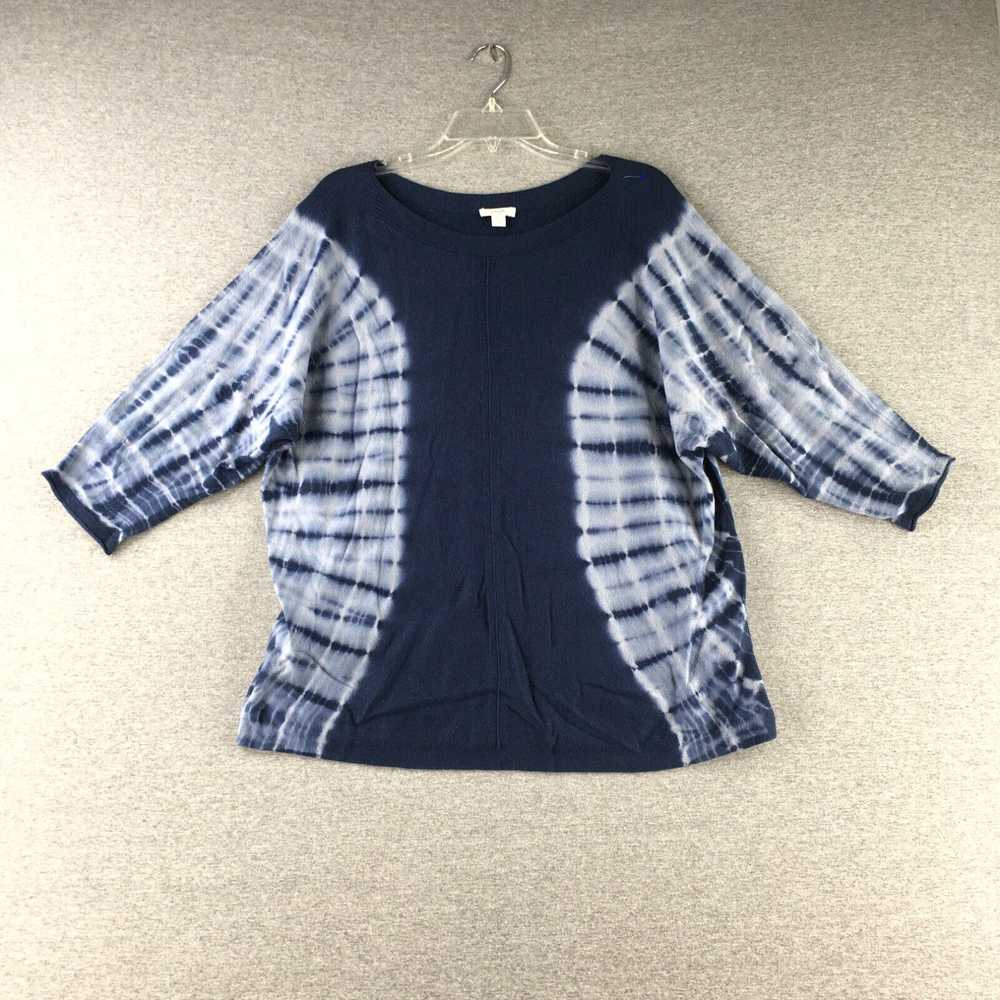 Vintage J Jill Shirt Womens Medium 3/4 Sleeve Boa… - image 1