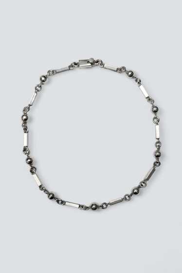 Bar Sphere Heavy Chain - Sterling Silver