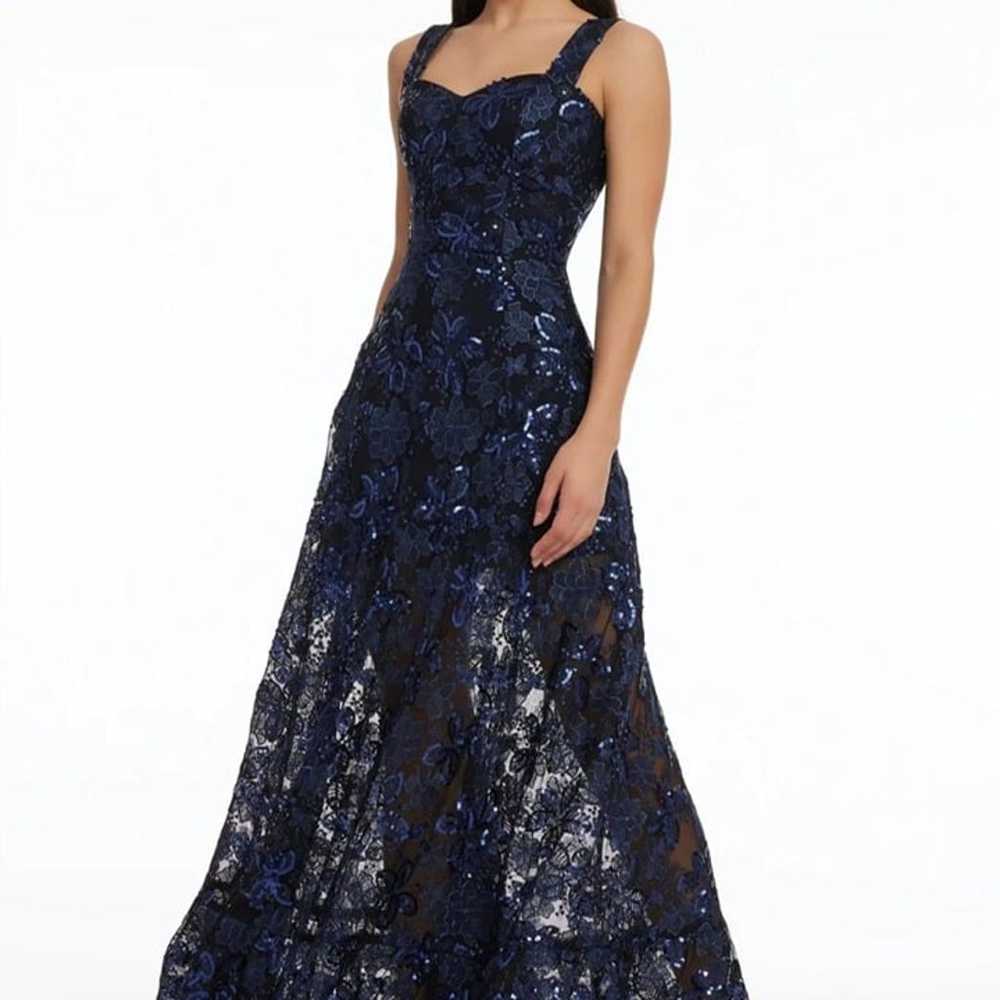 Dress The Population Anabel Sequin Embroidered Go… - image 1