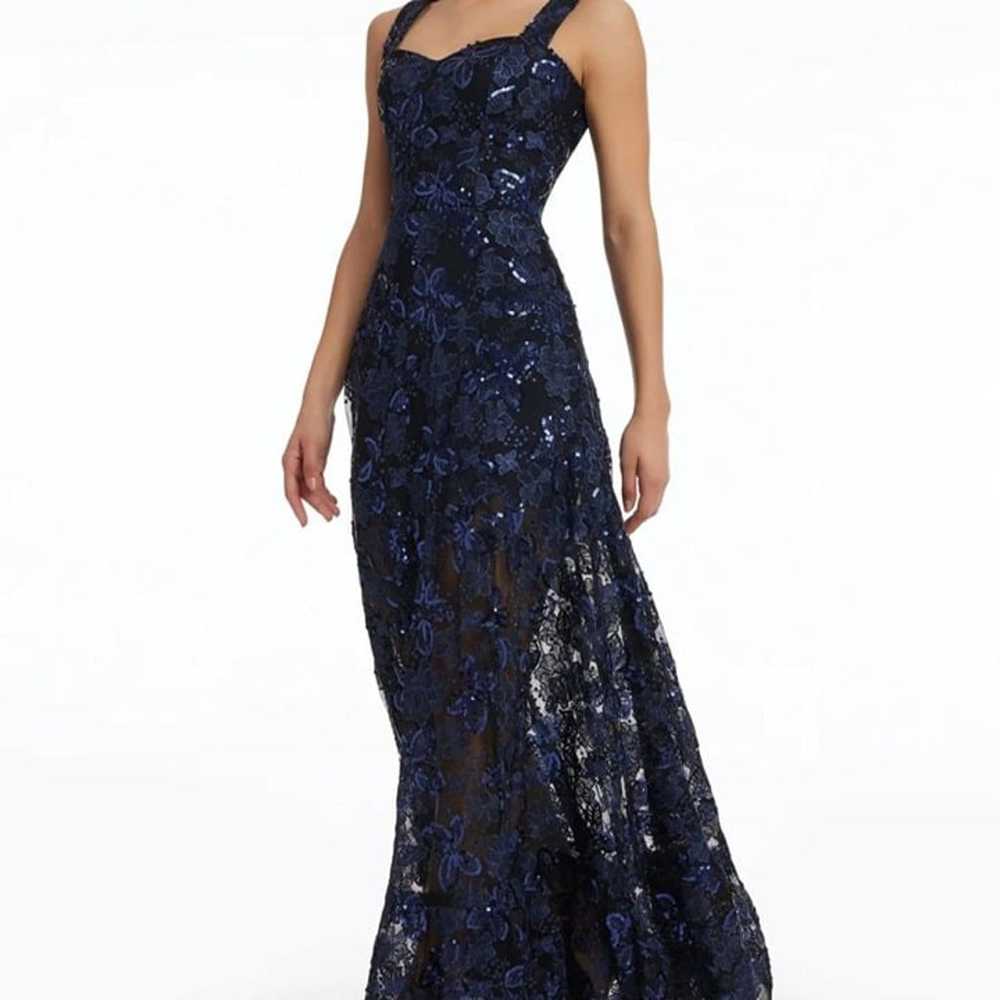 Dress The Population Anabel Sequin Embroidered Go… - image 5