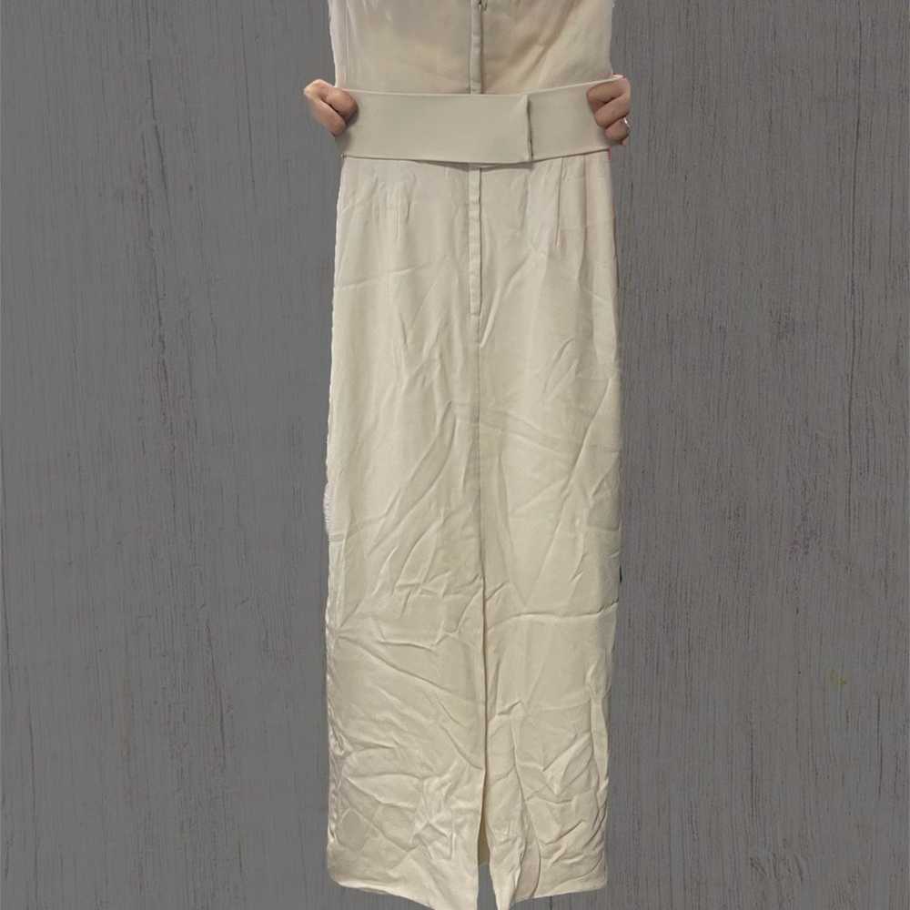 Chic 90s Minimalist Designer Wedding Gown By Patr… - image 2