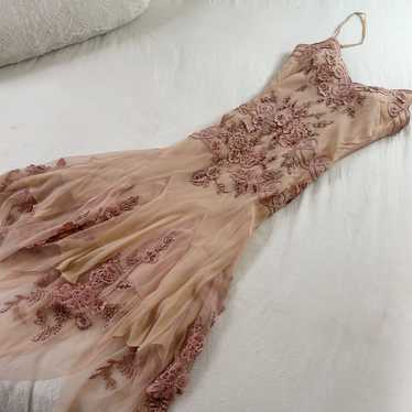 Silk beaded sue wong dress - image 1