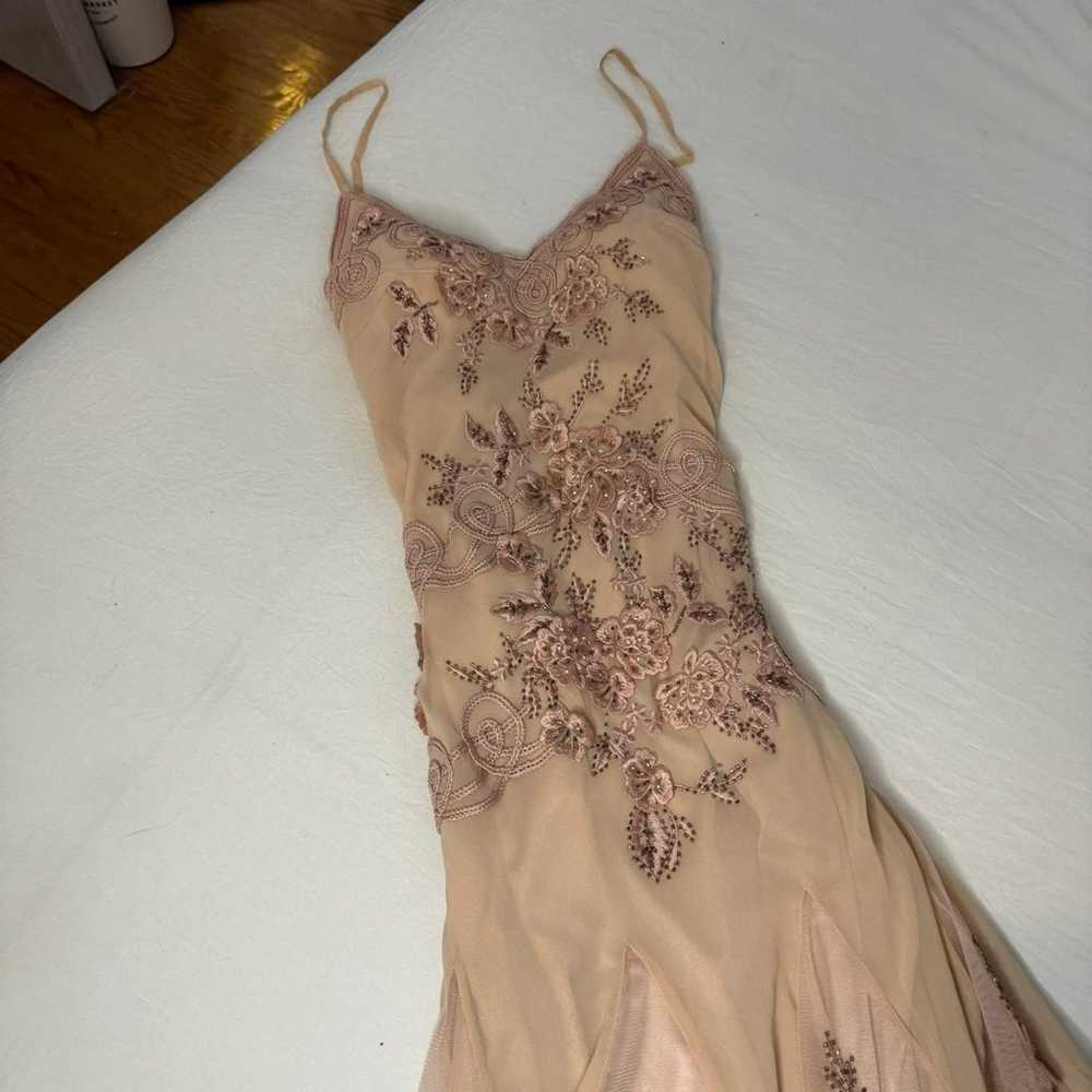 Silk beaded sue wong dress - image 3