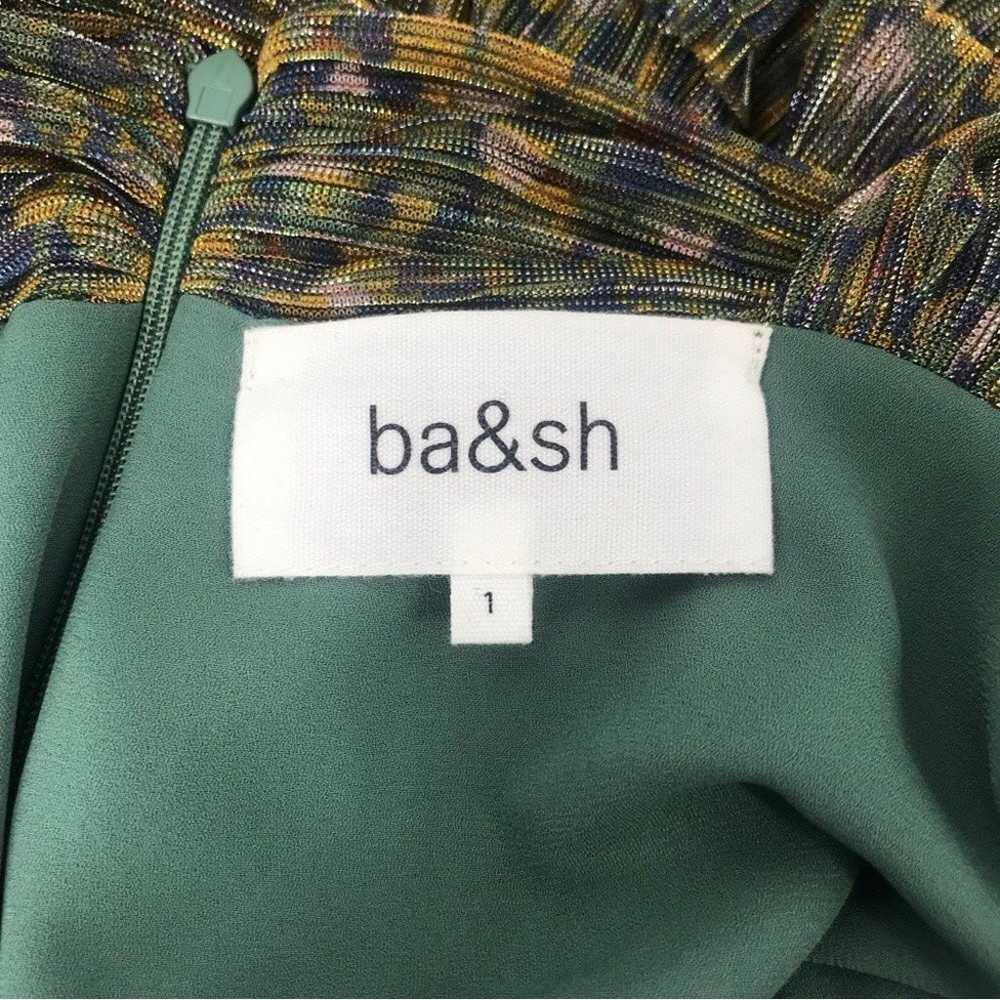 Ba&sh LONG PERLA OPEN BACK DRESS LIGHT GREEN WOME… - image 4