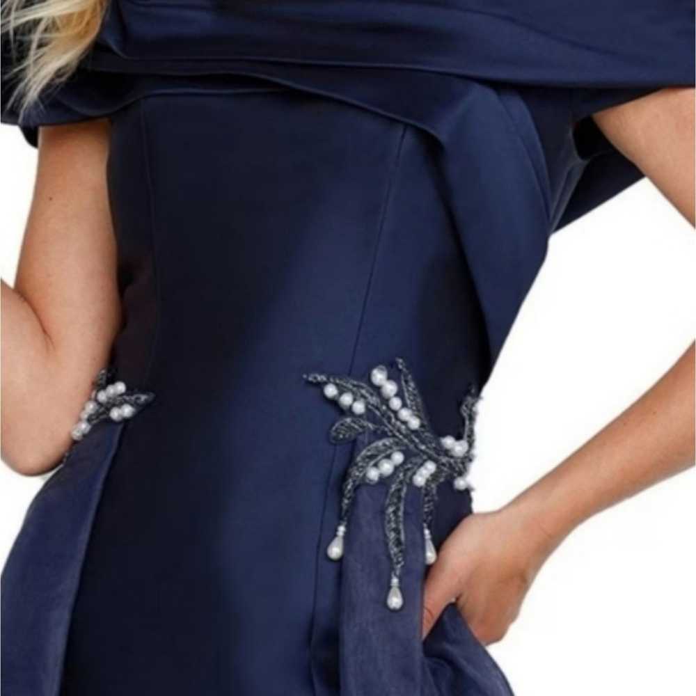 Terani Couture One Shoulder Sleeveless Beaded Wai… - image 3