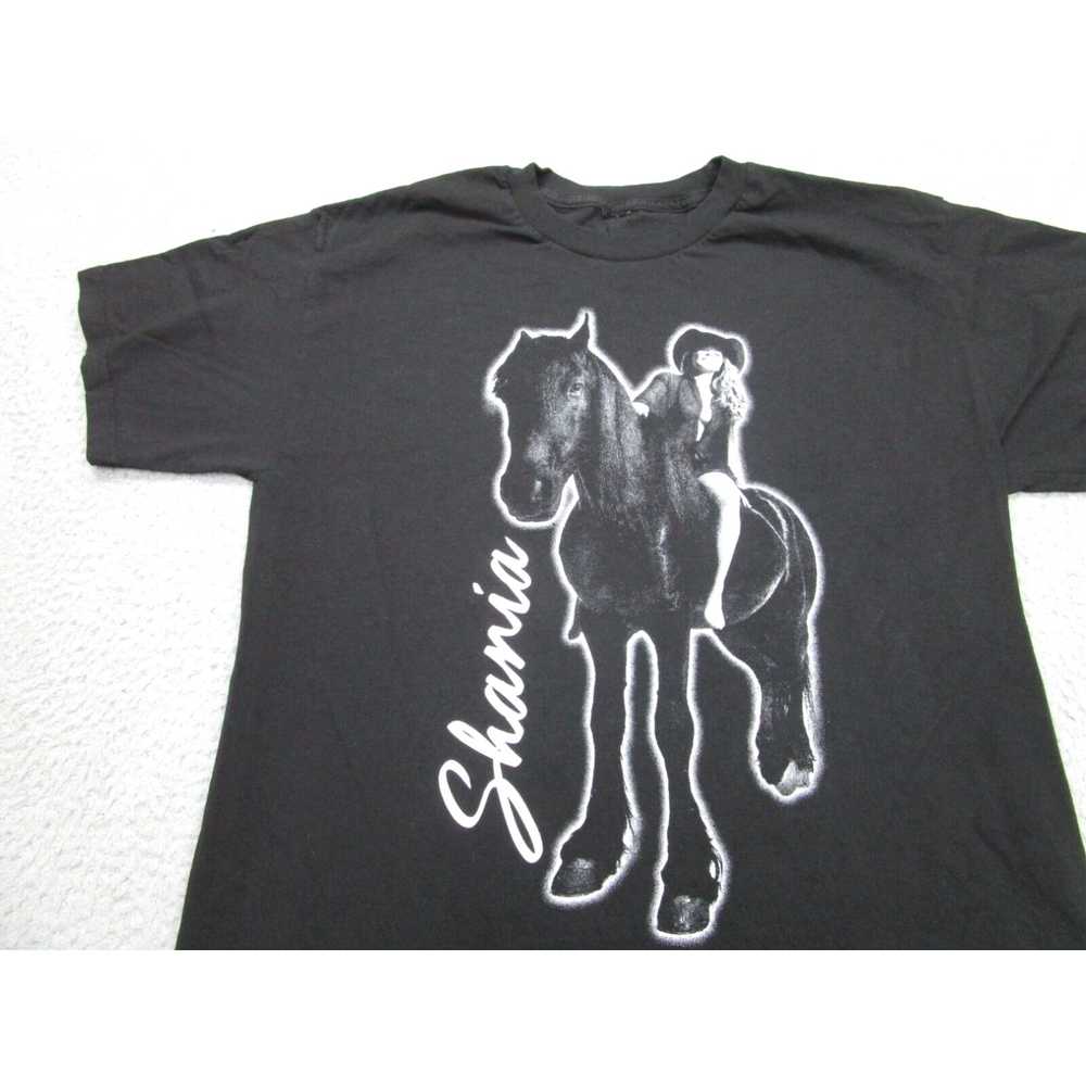 Vintage Shania Twain Shirt Mens L Black Adult Lar… - image 2