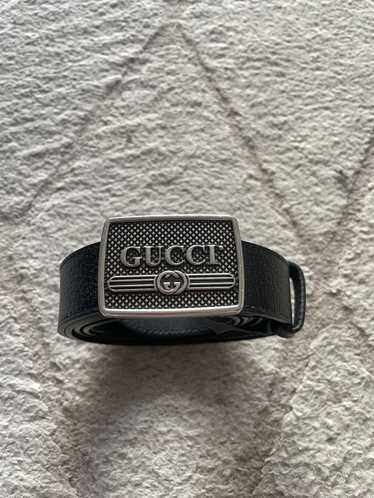 Gucci Gucci Logo Plaque Buckle Classic Belt Vinta… - image 1