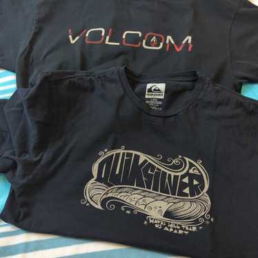quicksilver and volcom tshirts - image 1