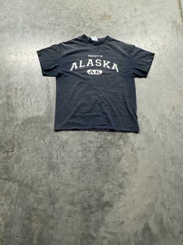 Vintage Vintage Sun Faded Property Of Alaska Tee - image 1