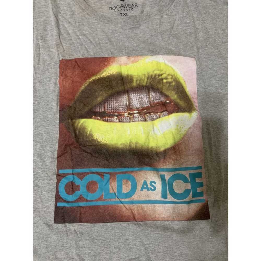 Rocawear Classic Gray Graphic T Shirt “Cold as Ic… - image 2
