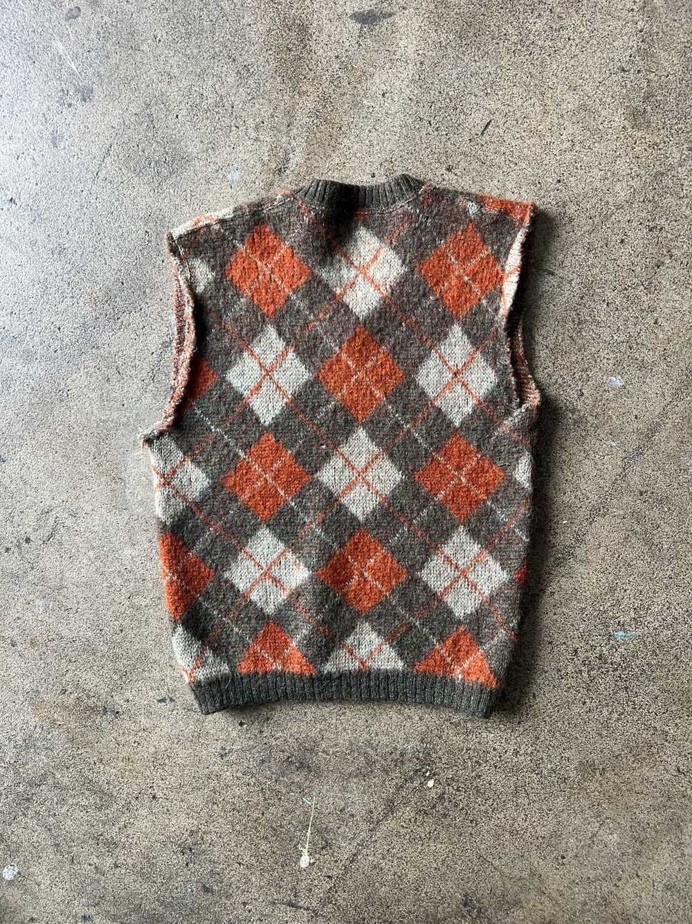 1960s Jantzen Argyle Mohair Chopped Sweater Vest - image 3