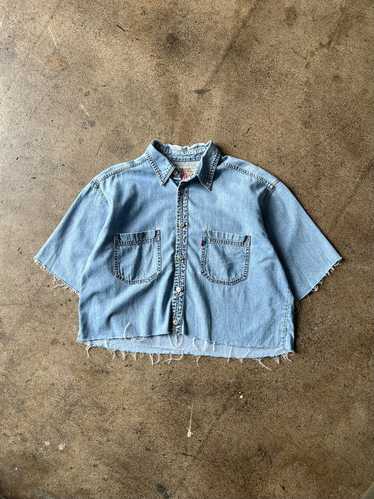 2000s Levi's Cropped and Chopped Denim Shirt