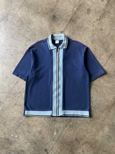 1990s Anchor Blue Zip Shirt