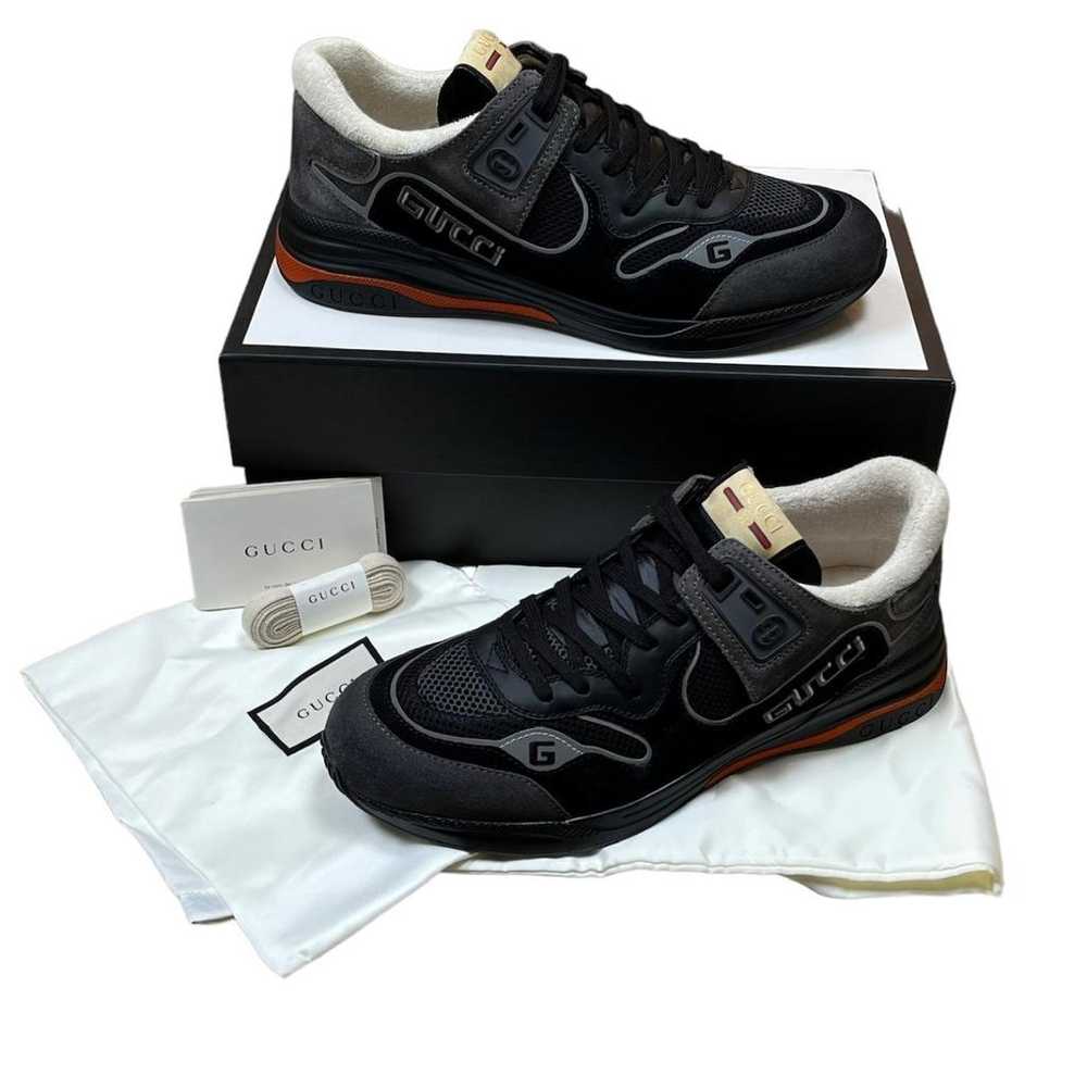 Gucci Ultrapace leather low trainers - image 3