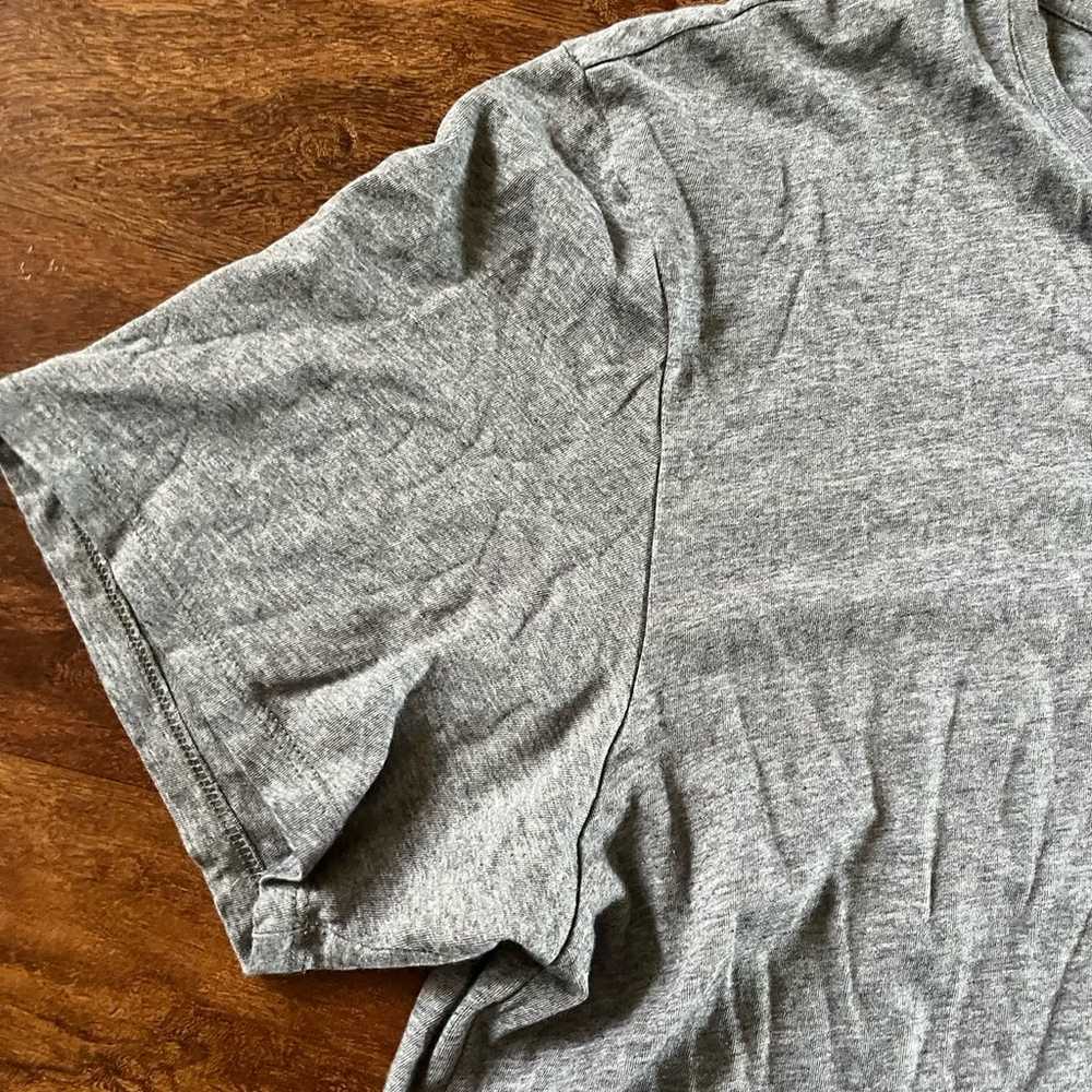 Bombas heathered grey short sleeve men's v neck t… - image 4