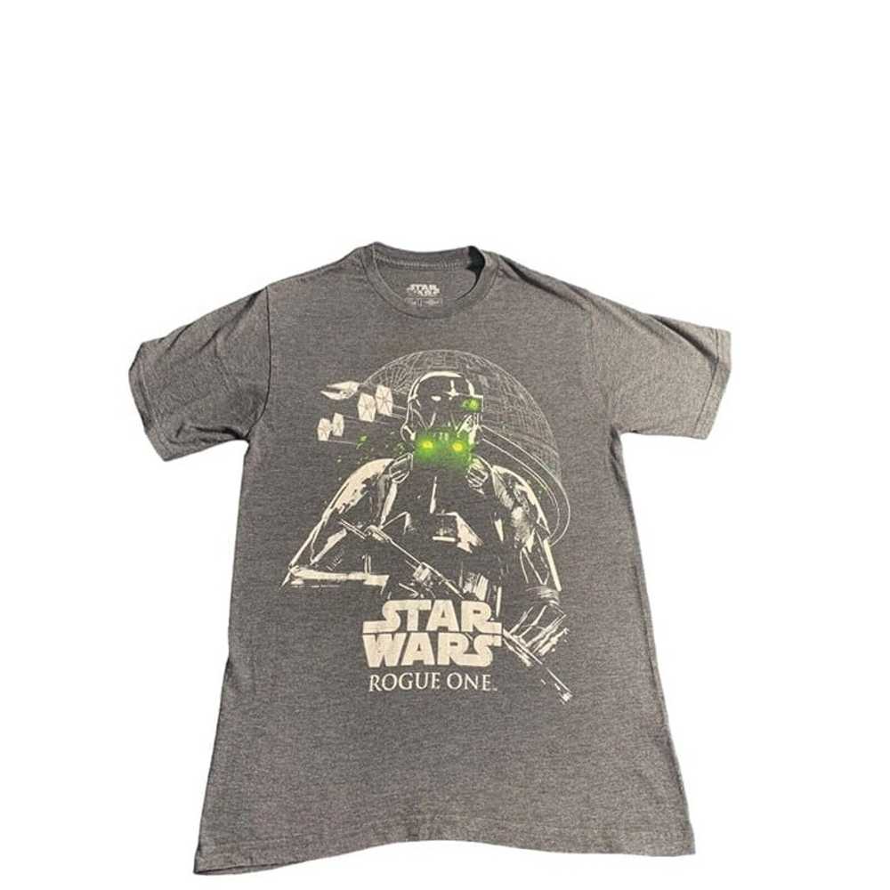 Star Wars Rogue One T-Shirt Men's Small Gray Cott… - image 1