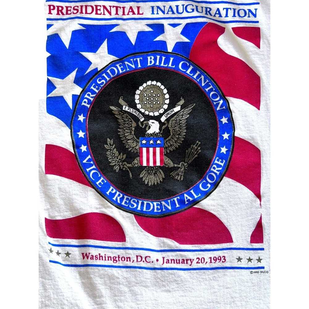 Vintage T-Shirt XL Single Stitch CLINTON GORE Pre… - image 2