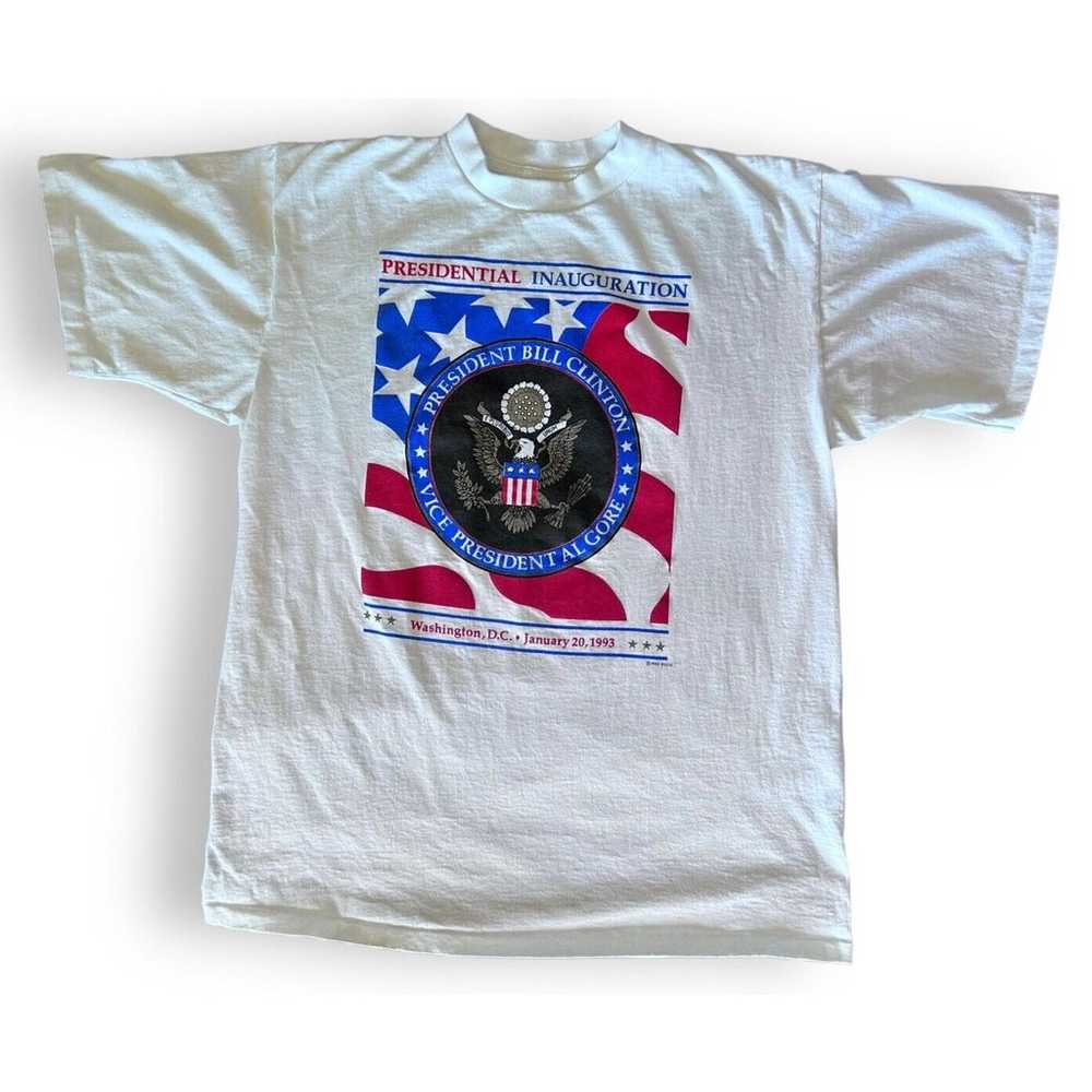 Vintage T-Shirt XL Single Stitch CLINTON GORE Pre… - image 8