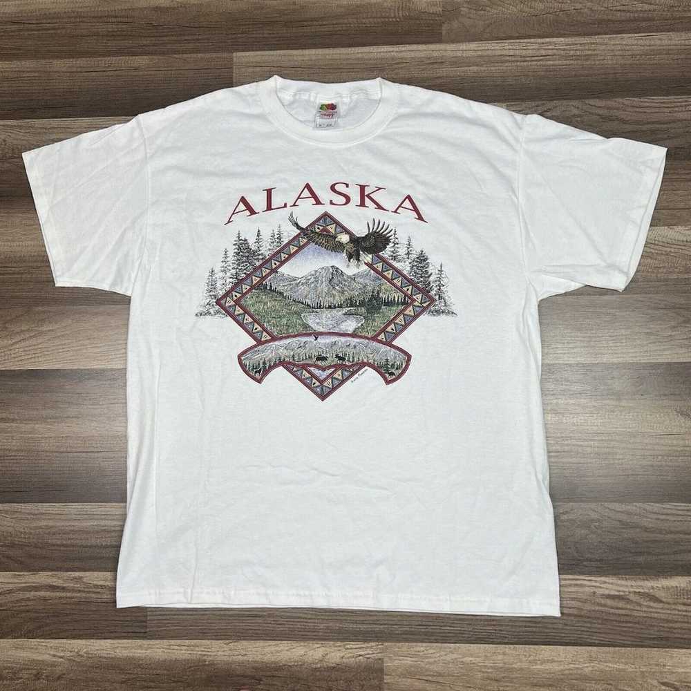 Vintage Y2K Alaska Nature Eagle Moose Prairie Mou… - image 1