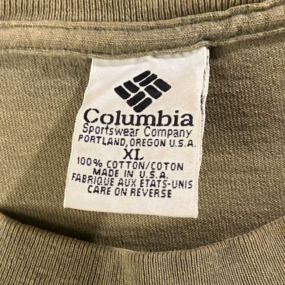 Vintage Columbia Shirt Mens XL Green Made in USA … - image 3