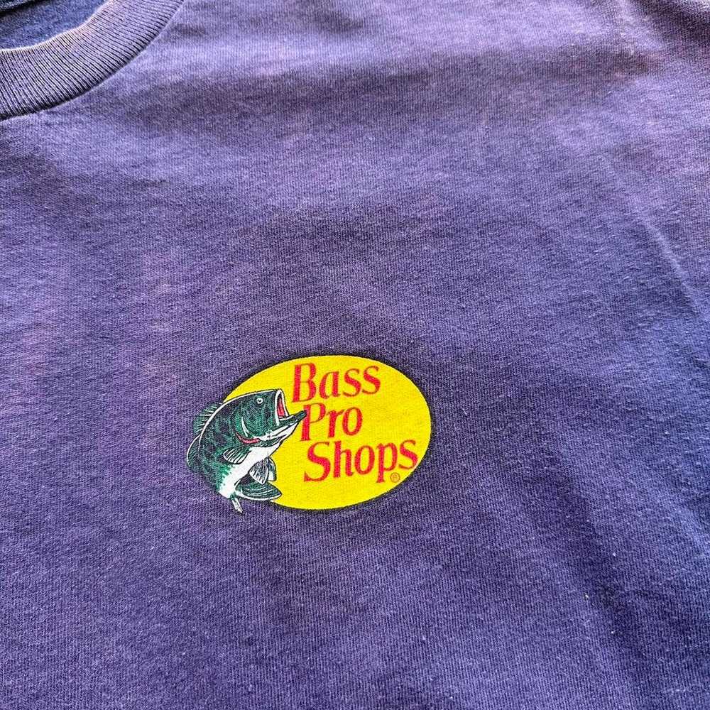 Vintage sun faded bass pro shops t shirt - image 5