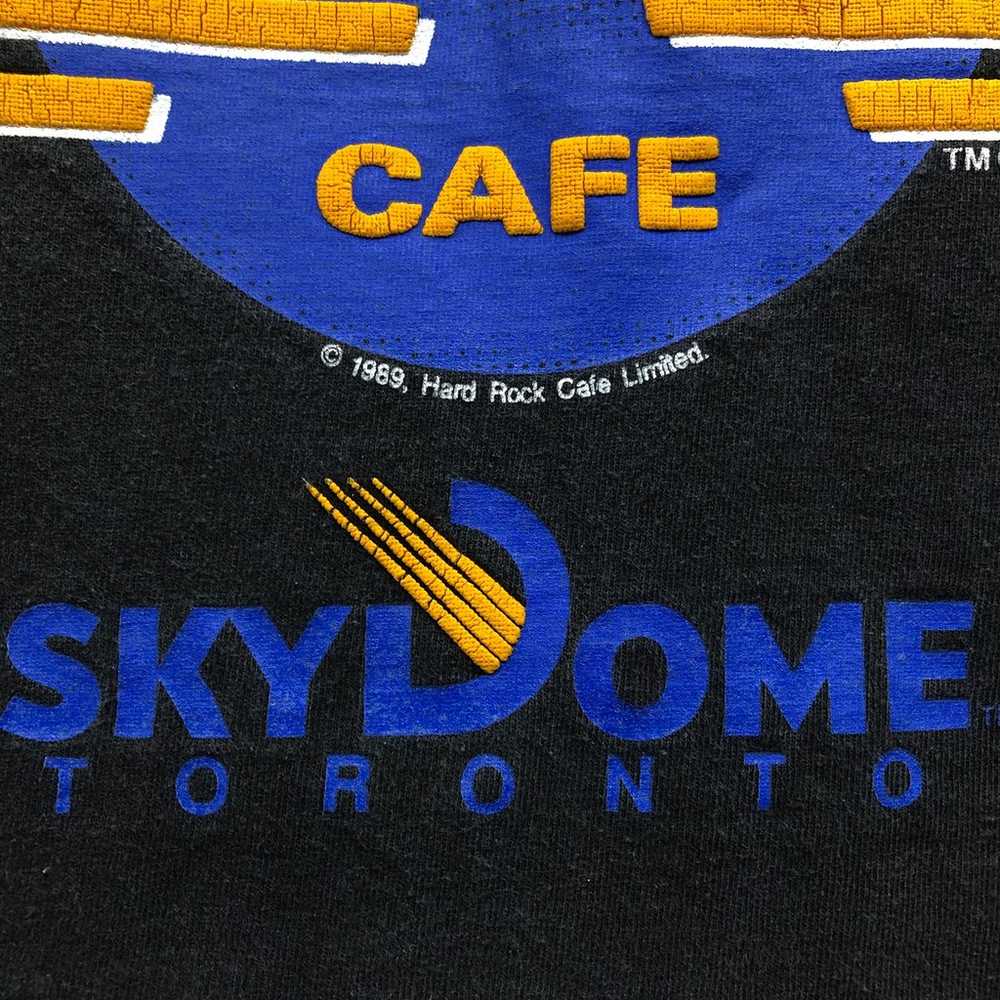 Vintage 1989 Hard Rock Cafe Skydome Toronto T-Shi… - image 6