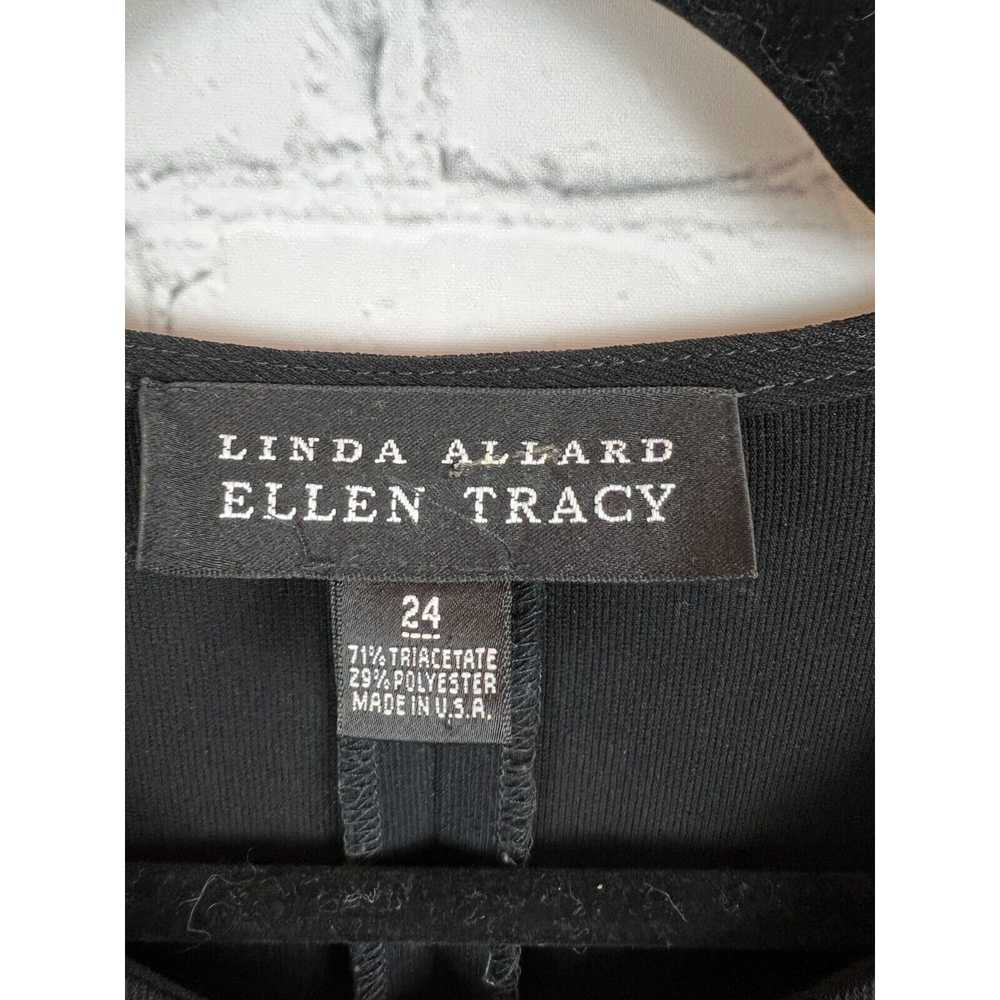 LINDA ALLARD ELLEN TRACY black knit stretch butto… - image 4