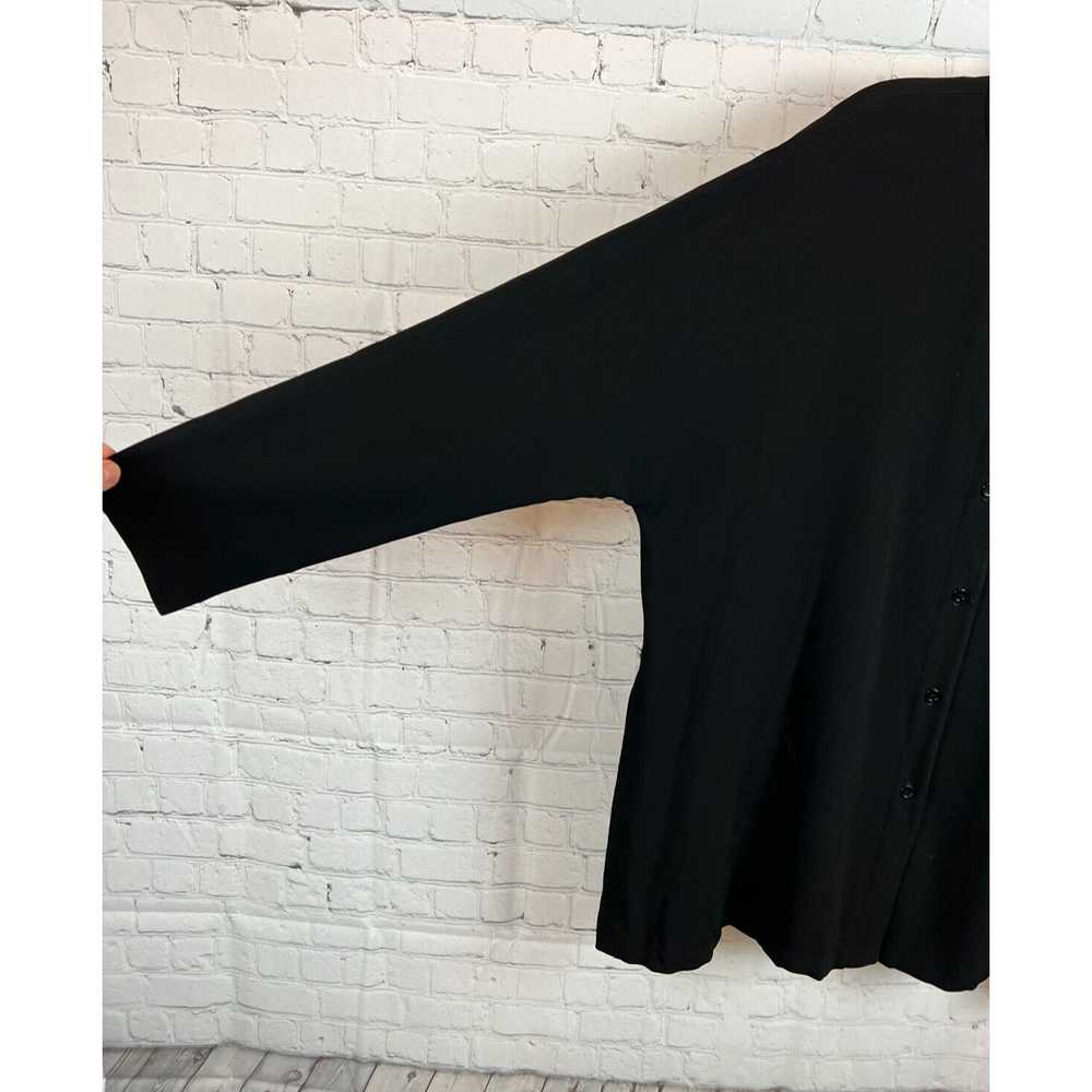 LINDA ALLARD ELLEN TRACY black knit stretch butto… - image 5