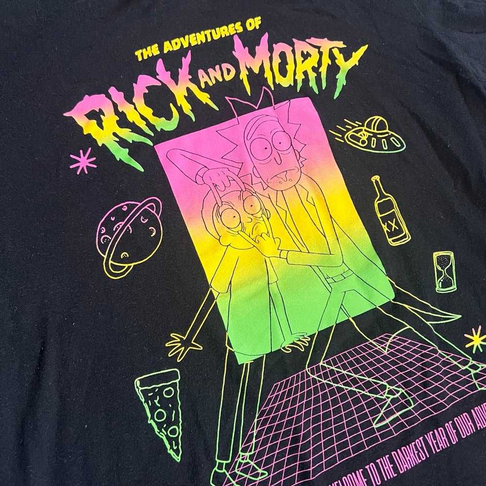 Rick and Morty Black T-Shirt - image 3