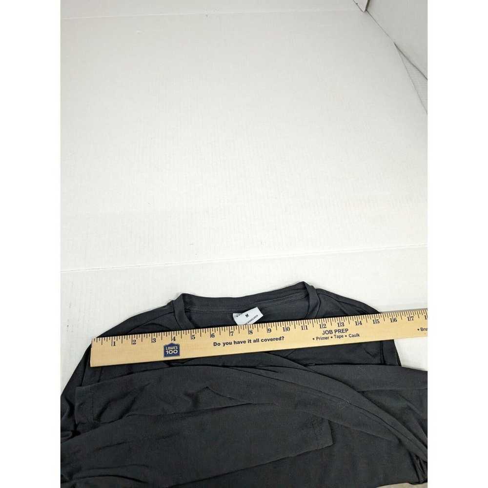 Gymshark Shirt Mens Medium Black Long Sleeve Tee … - image 3