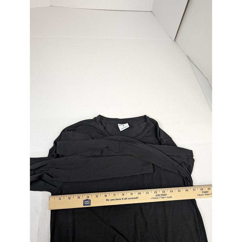 Gymshark Shirt Mens Medium Black Long Sleeve Tee … - image 4