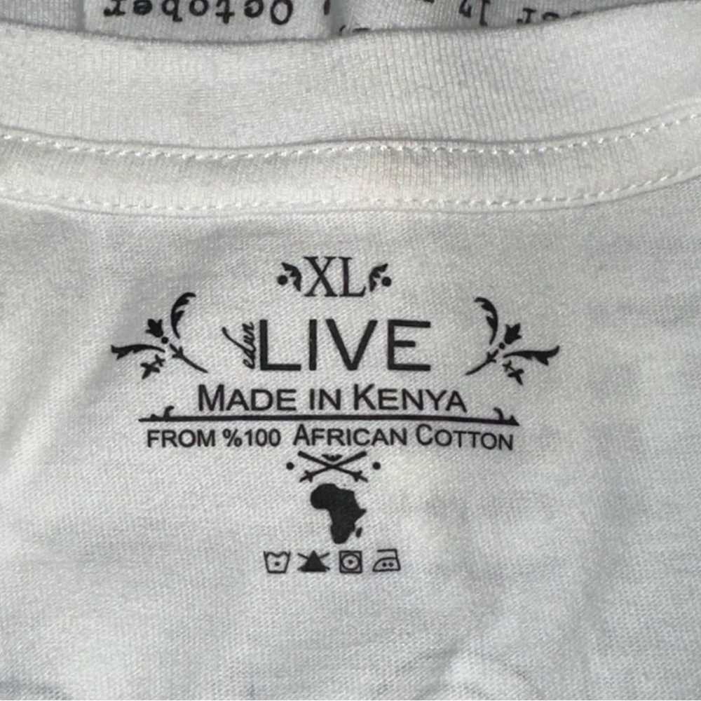 Edun Live Uni-Sex XL White Black U2 Innocence + E… - image 5