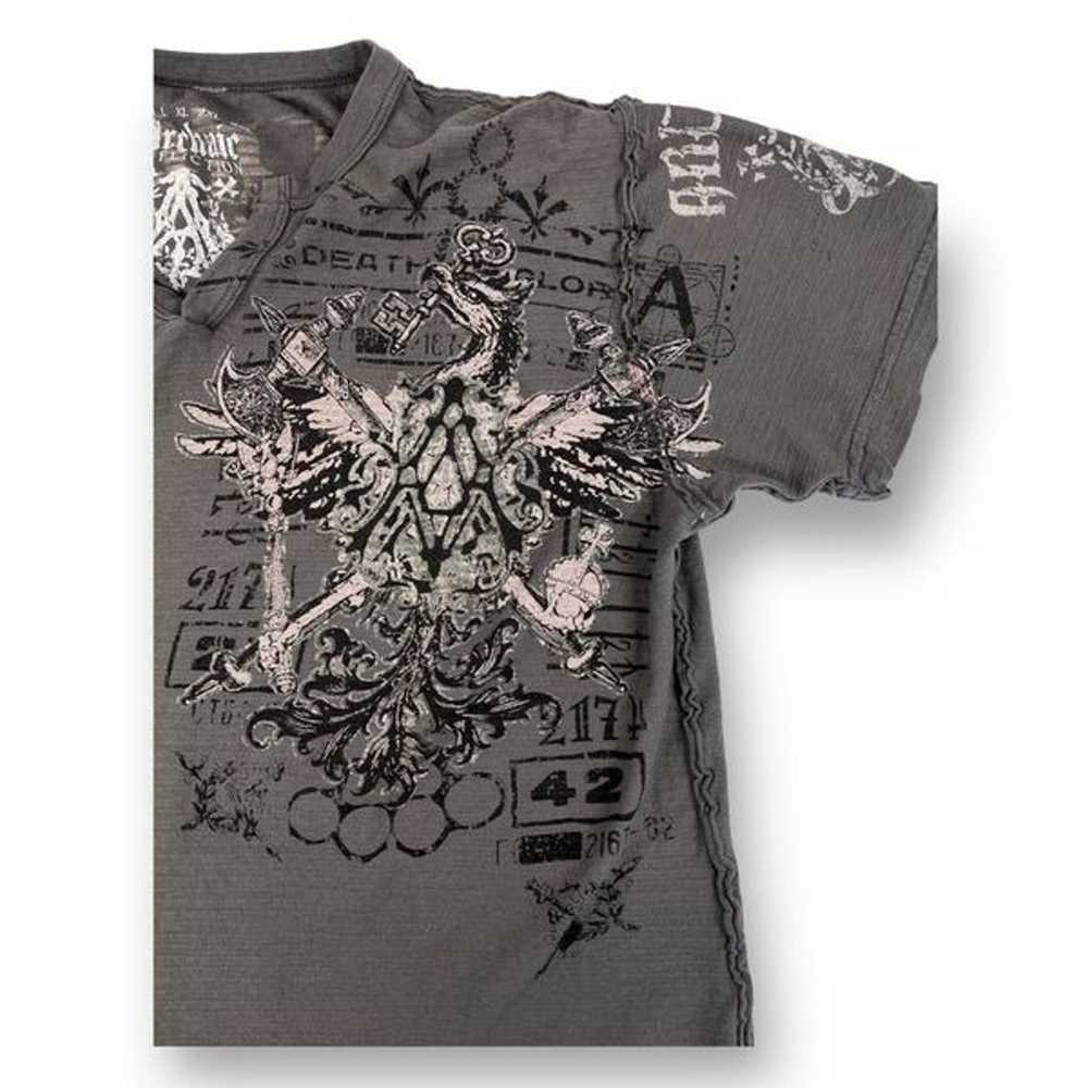 Archaic By Affliction Y2K T Shirt Size Small - image 4