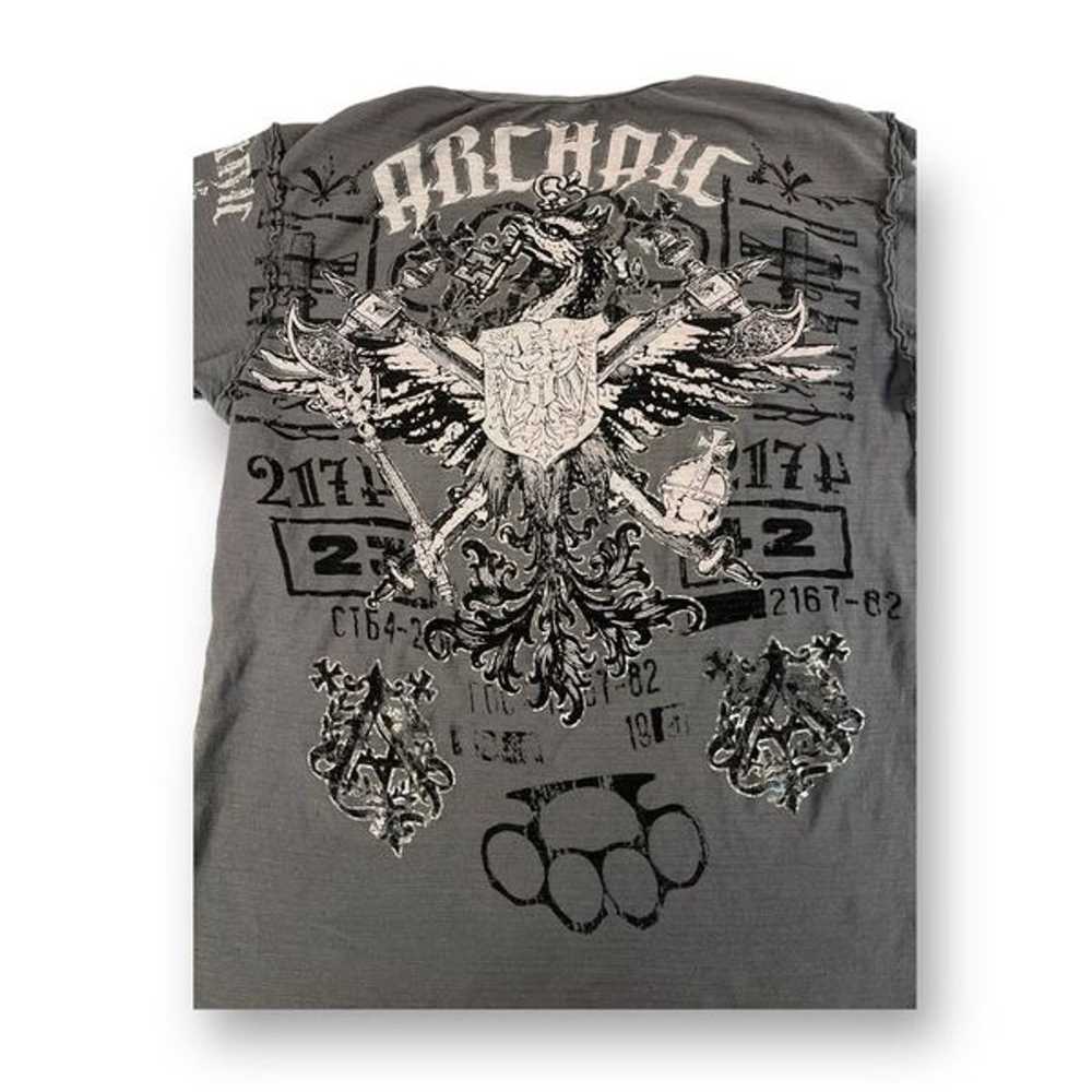 Archaic By Affliction Y2K T Shirt Size Small - image 6
