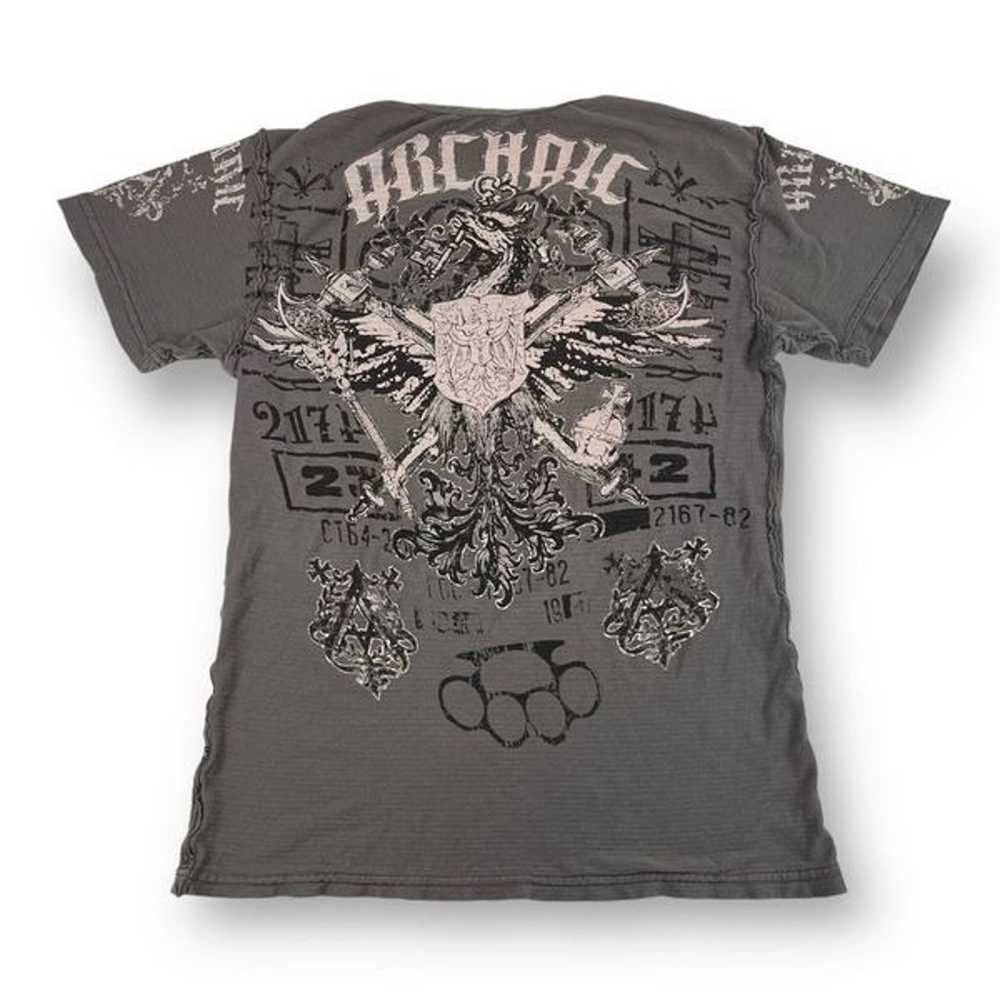 Archaic By Affliction Y2K T Shirt Size Small - image 7