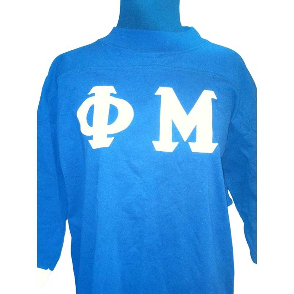 Phi Mu - Sorority / Fraternity Navy Blue Cotton T… - image 4