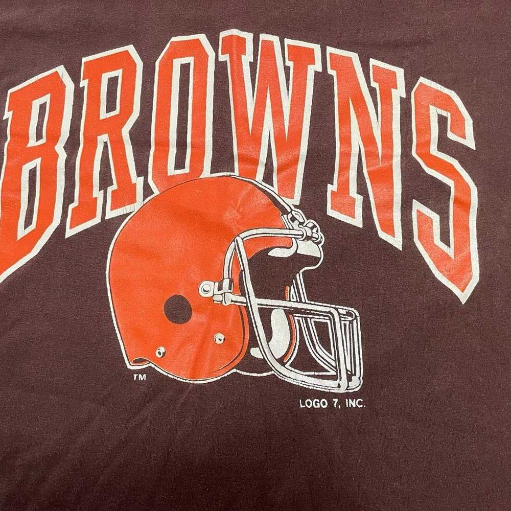 Vintage Made in the USA Logo 7 Cleveland Browns X… - image 3