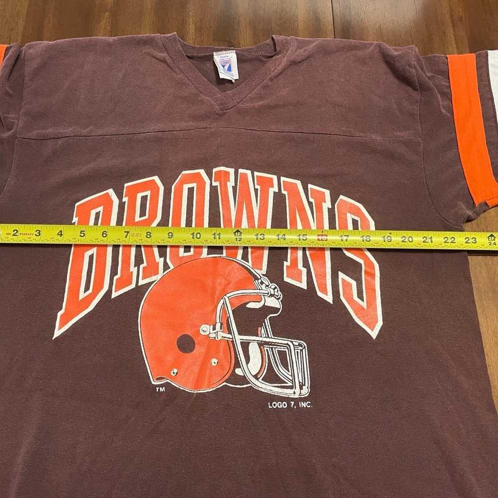 Vintage Made in the USA Logo 7 Cleveland Browns X… - image 7