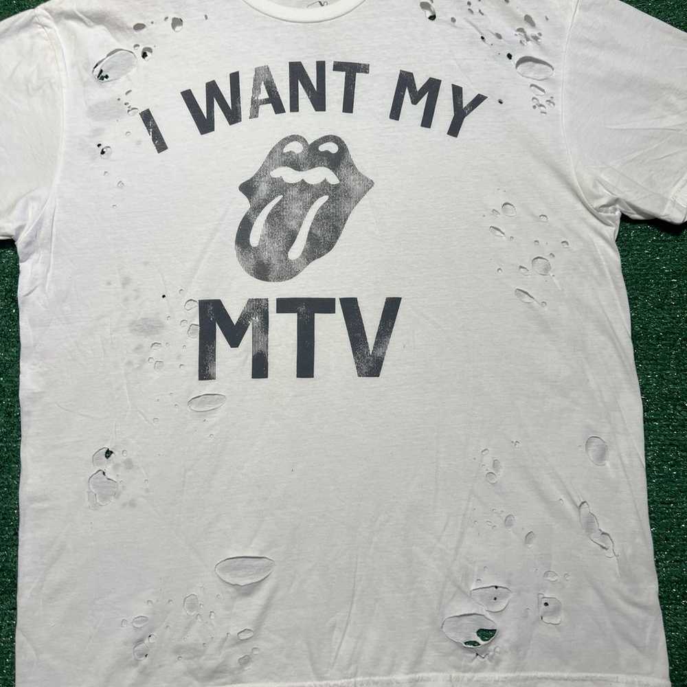 The Rolling Stones X MTV Distressed Shirt - image 2