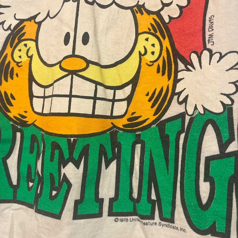 Vintage 1978 Garfield t shirt size large - image 3