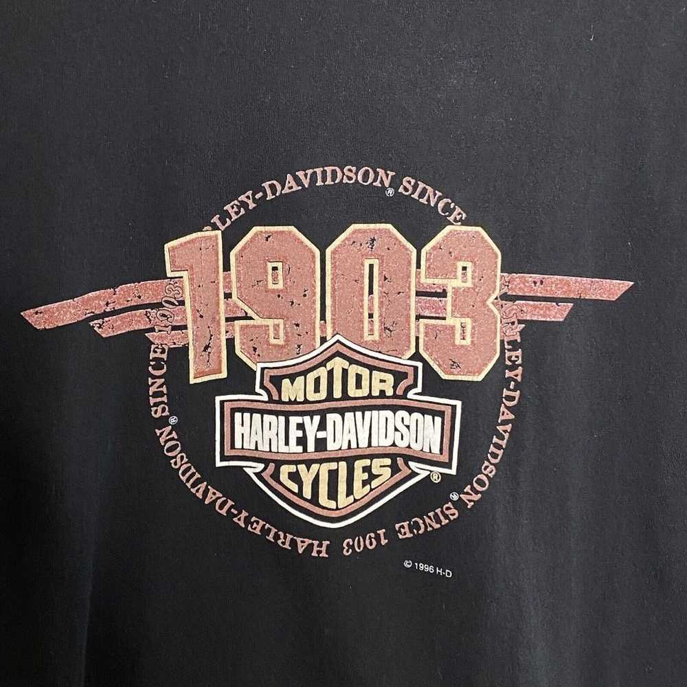 HD Harley Davidson Black 1903 t-shirt Tee Mens Si… - image 2