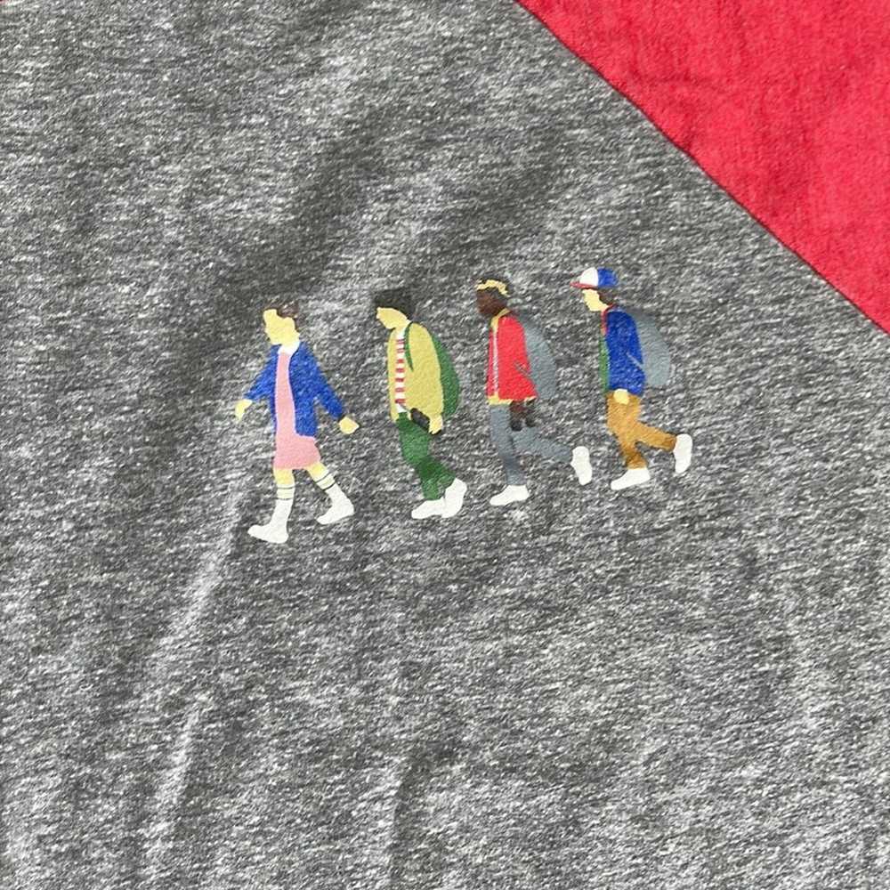 STRANGER THINGS Gray Red Raglan 3/4 Sleeve Baseba… - image 3