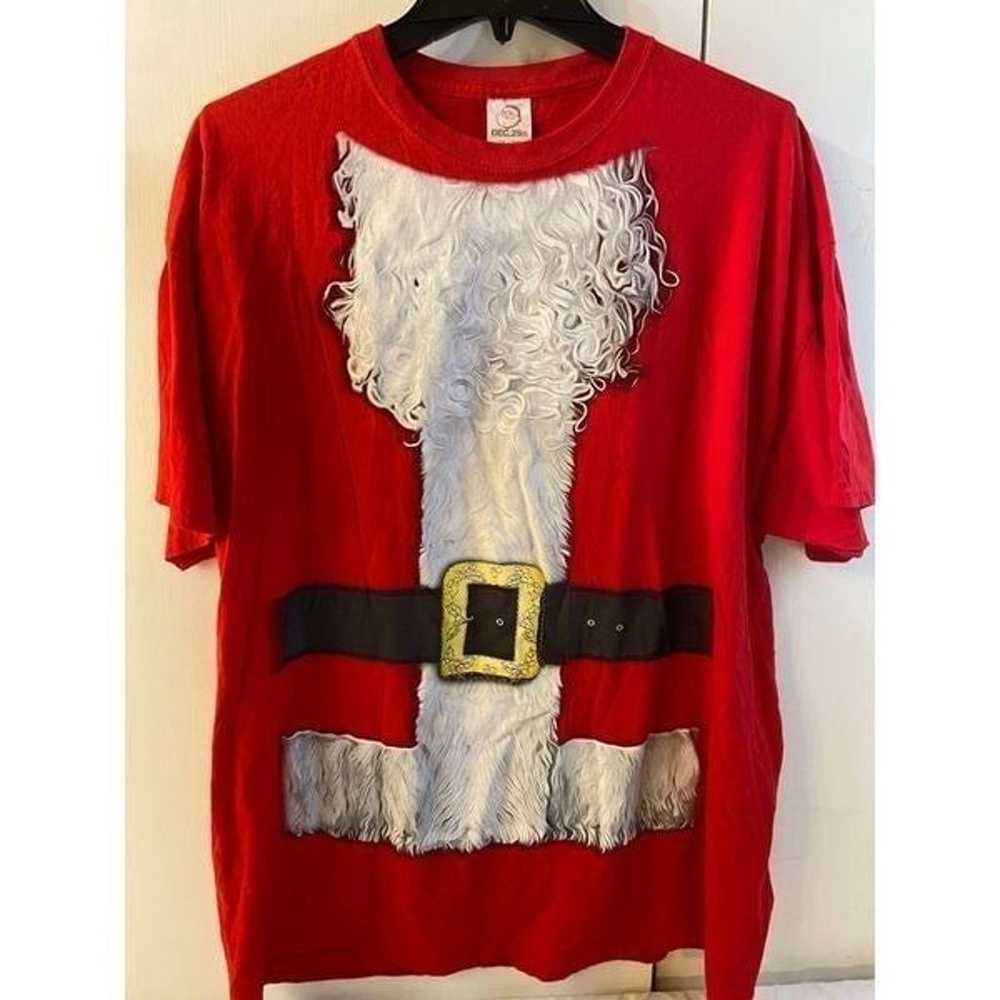 Dec 25th Red Santa 2xl costume t shirt xxl Christ… - image 1