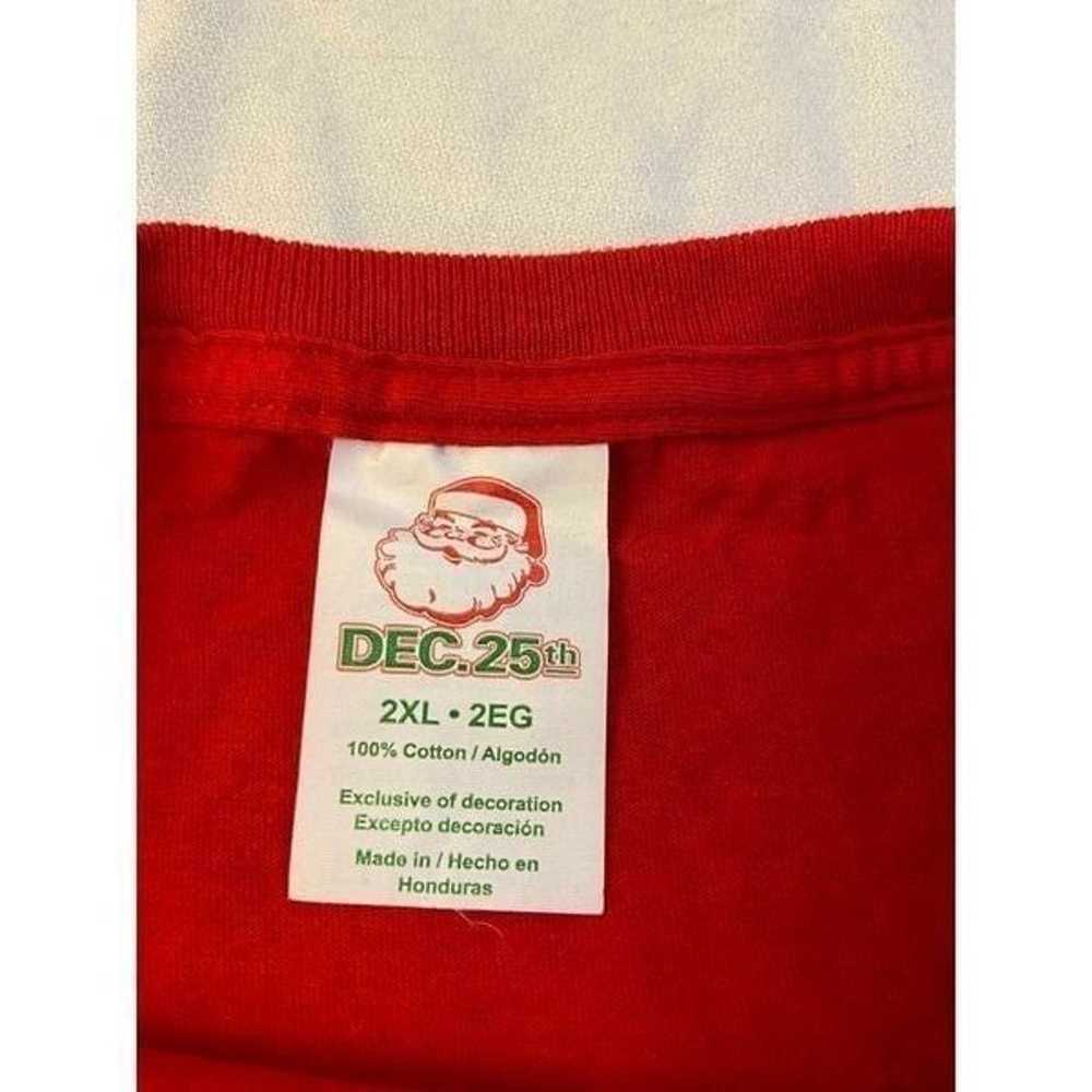 Dec 25th Red Santa 2xl costume t shirt xxl Christ… - image 3