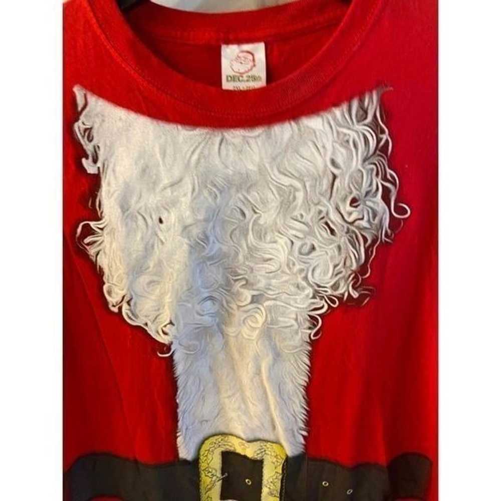 Dec 25th Red Santa 2xl costume t shirt xxl Christ… - image 5