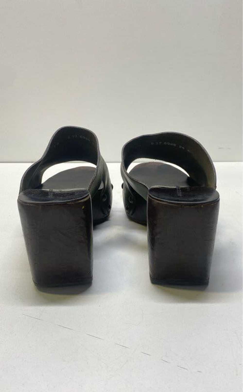Robert Clergerie Leather Platform Mule Sandals Ol… - image 4