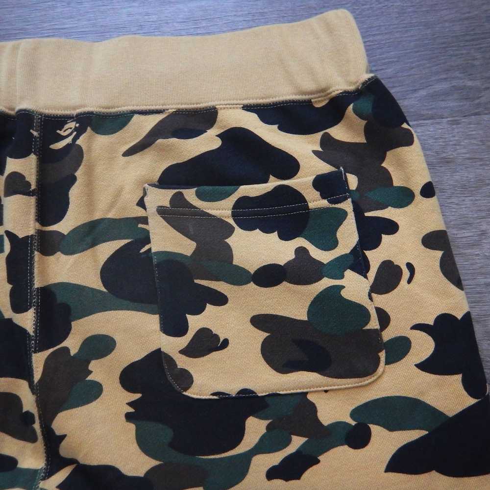 Bape Bape 1st Yellow Camo Shark Logo Sweatpants - image 4