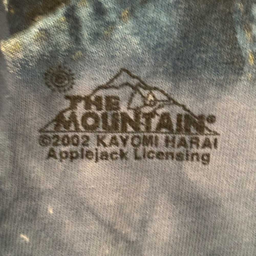 The Mountain 2002 Cat T-Shirt Blue Tie Dye Size XL - image 3