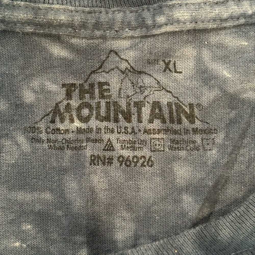 The Mountain 2002 Cat T-Shirt Blue Tie Dye Size XL - image 4