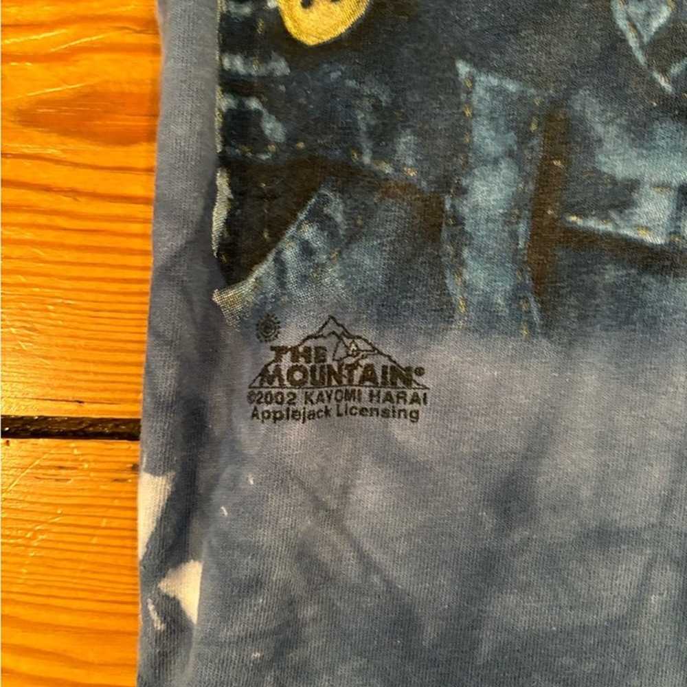 The Mountain 2002 Cat T-Shirt Blue Tie Dye Size XL - image 6
